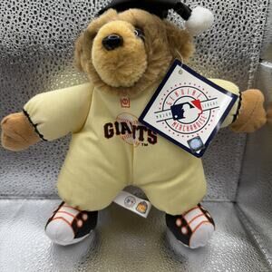 SF Giants MLB Plush Bear 10" Soft Body W/ Hat 2001 Good Stuff